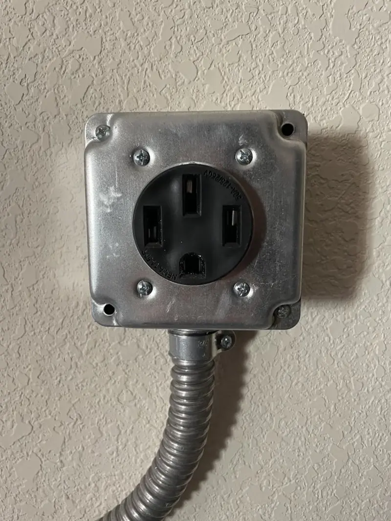 NEMA 14-50 outlet installed for Electrical Panel Upgrade in Miami Springs