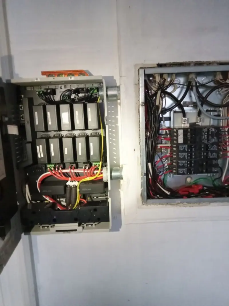 Electrical panel upgrade completed for Security Camera Wiring in Miami Springs